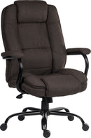 Teknik Office Goliath Duo Heavy Duty Fabric Executive Office Chair With Padded Armrests - NWOF