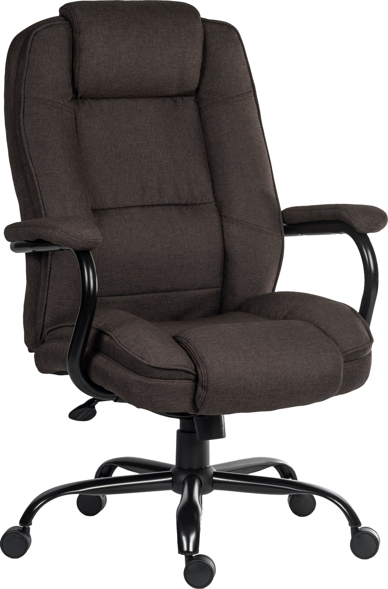 Teknik Office Goliath Duo Heavy Duty Fabric Executive Office Chair With Padded Armrests