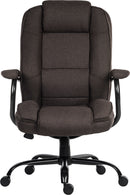 Teknik Office Goliath Duo Heavy Duty Fabric Executive Office Chair With Padded Armrests - NWOF