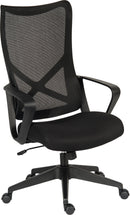 Teknik Office Contour Contemporary Mesh Executive Chair With Curved Aerated Back & Breathable Mesh Seat - NWOF