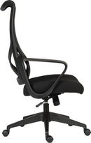 Teknik Office Contour Contemporary Mesh Executive Chair With Curved Aerated Back & Breathable Mesh Seat - NWOF