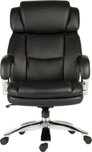 Teknik Office Colossus Heavy Duty Executive Chair With Bonded Leather Faced Backrest With Stylish Chrome Armrests & Soft Pads - NWOF