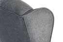 Teknik Office Chairman Guest Grey Fabric Traditional Button Tufted Luxury Guest Chair - NWOF