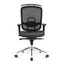 Freedom High Back Mesh Executive Chair With Coat Hanger & Chrome Base – Black - NWOF