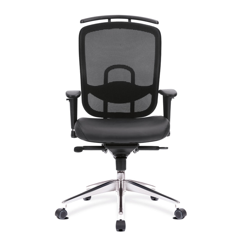 Freedom High Back Mesh Executive Chair With Coat Hanger & Chrome Base – Black - NWOF