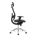 Liberty High Back Mesh Executive Chair With Adjustable Headrest & Chrome Base – Black - NWOF