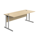 Avora Twin Upright Rectangular Desk - Oak