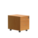 Avora Mobile Under Desk Pedestal - Beech