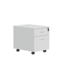 Avora Mobile Under Desk Pedestal - White
