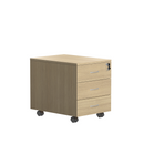 Avora Mobile Under Desk Pedestal - Oak