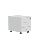 Avora Mobile Under Desk Pedestal - White