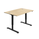 Avora Single Motor Sit-Stand Desk - Oak