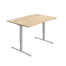 Avora Single Motor Sit-Stand Desk - Oak
