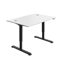 Avora Single Motor Sit-Stand Desk - White