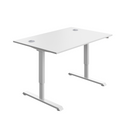 Avora Single Motor Sit-Stand Desk - White