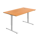 Avora Single Motor Sit-Stand Desk - Beech