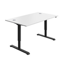 Avora Single Motor Sit-Stand Desk - White