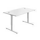 Avora Single Motor Sit-Stand Desk - White