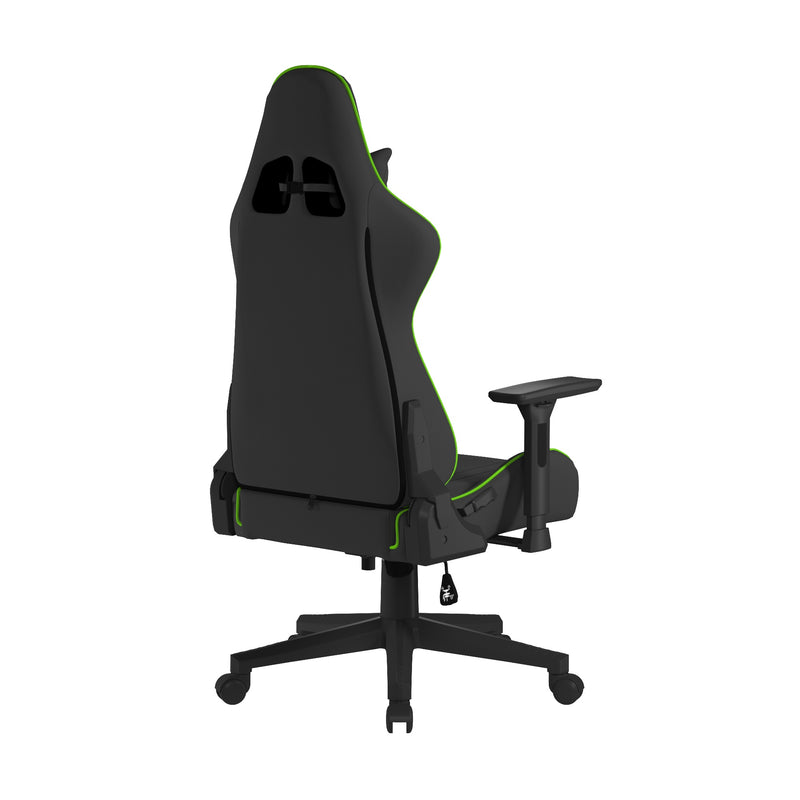 Apollo Ergonomic Gaming Chair With 4D Multi-Dimensional Armrest & 155° Tilt - Black/Green - NWOF