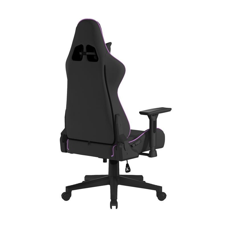 Apollo Ergonomic Gaming Chair With 4D Multi-Dimensional Armrest & 155° Tilt - Black/Purple - NWOF
