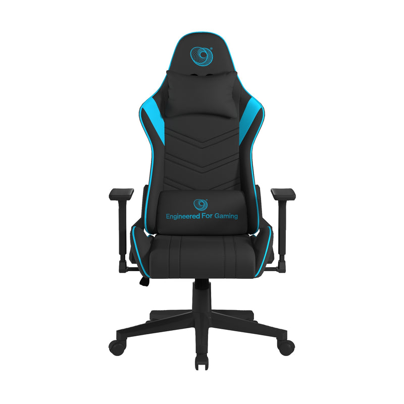 Apollo Ergonomic Gaming Chair With 4D Multi-Dimensional Armrest & 155° Tilt - Black/Blue - NWOF
