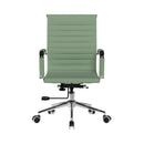 Aura Contemporary Medium Back Fabric Executive Chair With Chrome Base - NWOF