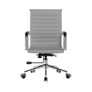 Aura Contemporary Medium Back Fabric Executive Chair With Chrome Base - NWOF