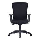 Fortis Fabric Bariatric Task/Manager Chair With Integrated Lumbar Support – Black - NWOF
