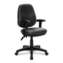 Java 200 Medium Back Operator Chair – Black Vinyl - NWOF