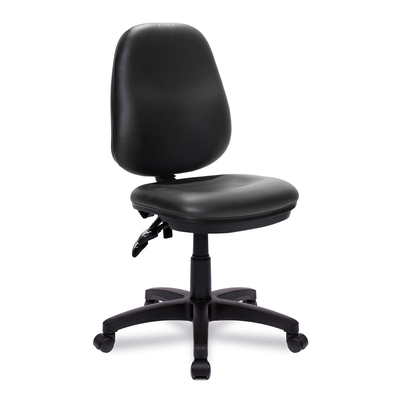 Java 200 Medium Back Operator Chair – Black Vinyl - NWOF