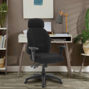 Avon 24 Hour High Back 3 Lever Operator Chair With Height Adjustable Arms - Black Fabric - NWOF