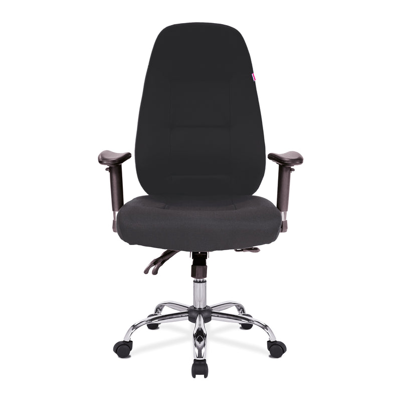 Babylon 24 Hour Synchronous Operator Chair With Fabric Upholstery & Chrome Base - NWOF