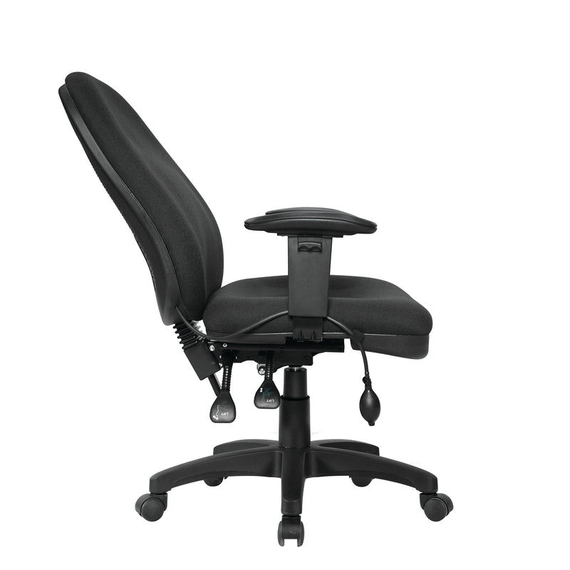 Harrison High Back Moulded Foam Operator Chair With Height Adjustable Back & Arms - NWOF
