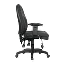 Harrison High Back Moulded Foam Operator Chair With Height Adjustable Back & Arms - NWOF