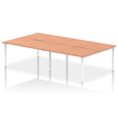 Evolve Plus B2B 4 Person Bench Desk - Beech - NWOF