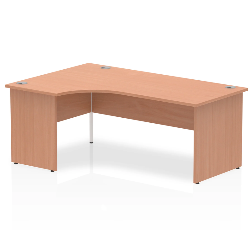 Impulse Crescent Desk With Panel End Leg - Beech - NWOF