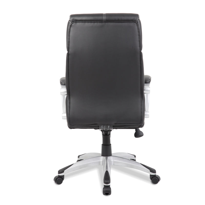 Cloud High Back Leather Faced Managers Chair - Black - NWOF