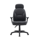 Avon 24 Hour High Back 3 Lever Operator Chair With Height Adjustable Arms - Black PU - NWOF
