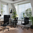 Aura Contemporary Medium Back Mesh Executive Chair With Chrome Base - NWOF