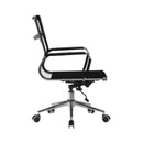 Aura Contemporary Medium Back Mesh Executive Chair With Chrome Base - NWOF