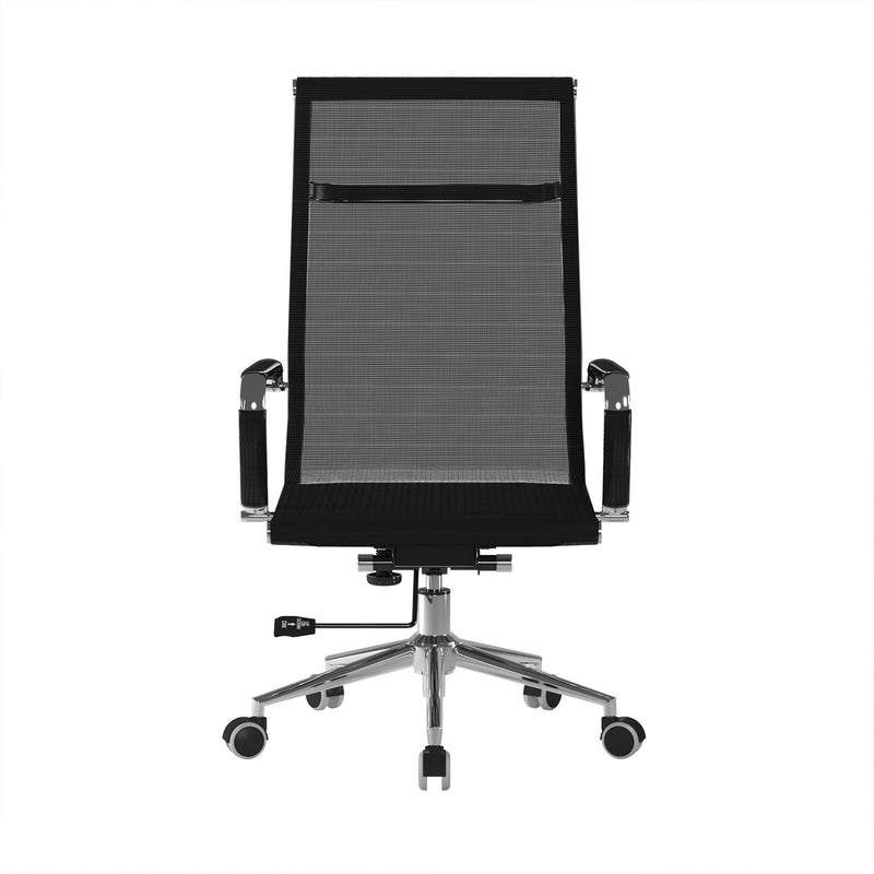 Aura Contemporary High Back Mesh Executive Chair With Chrome Base