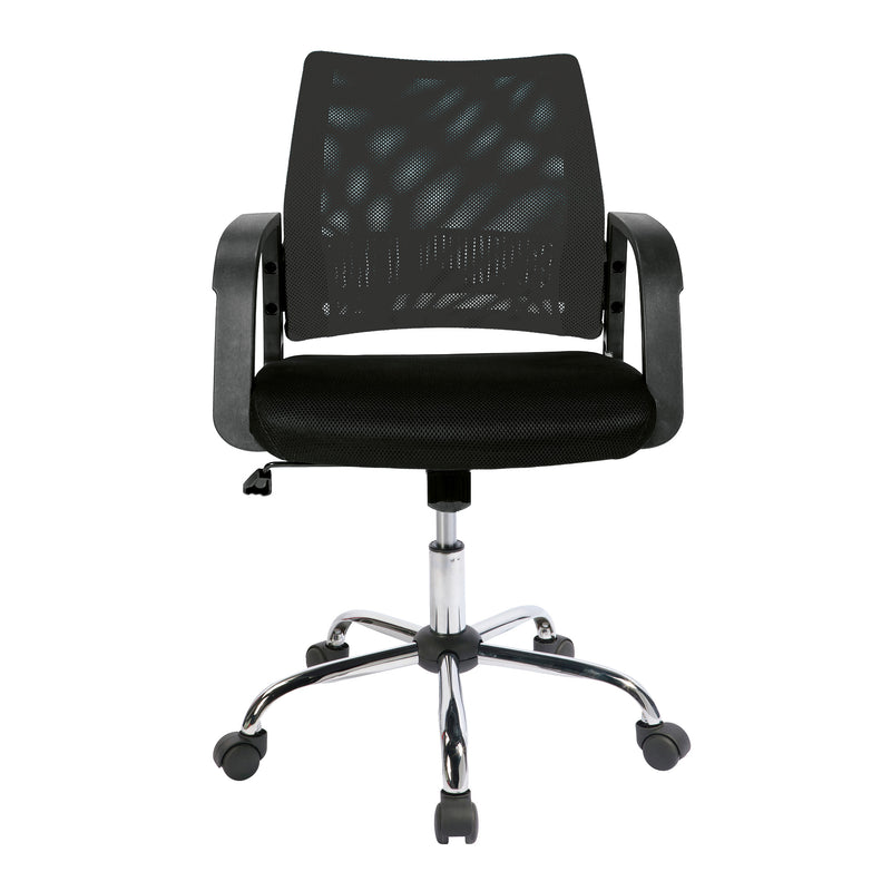 Calypso Medium Mesh Back Task Operator Armchair With Chrome Base