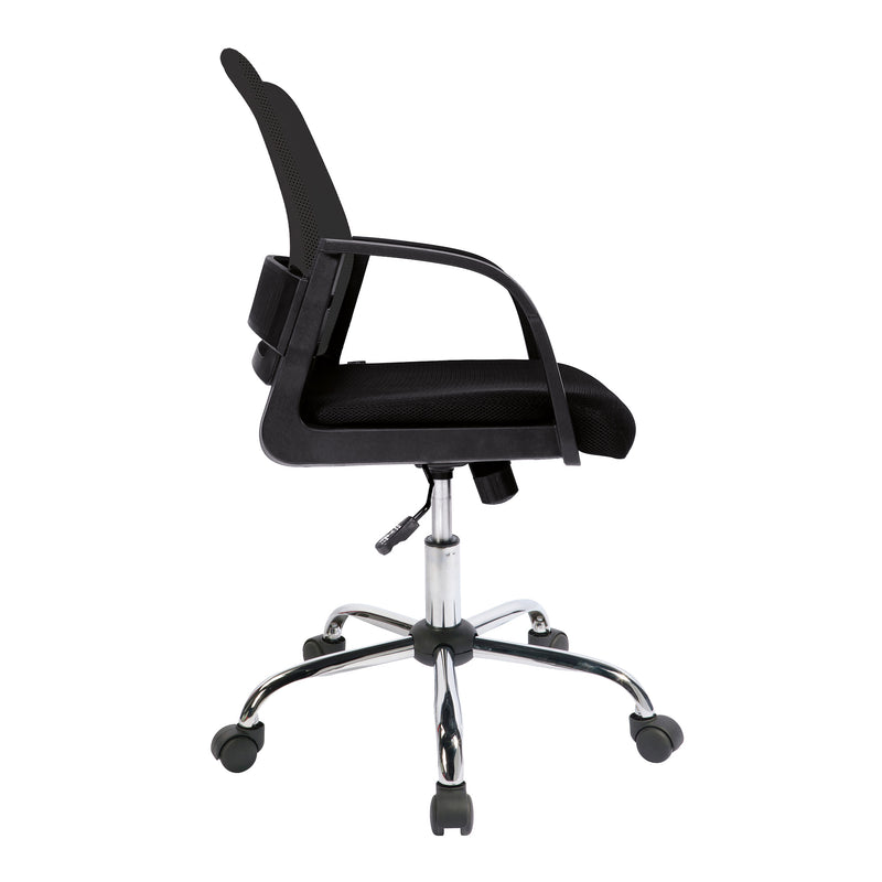 Calypso Medium Mesh Back Task Operator Armchair With Chrome Base