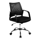 Calypso Medium Mesh Back Task Operator Armchair With Chrome Base - NWOF