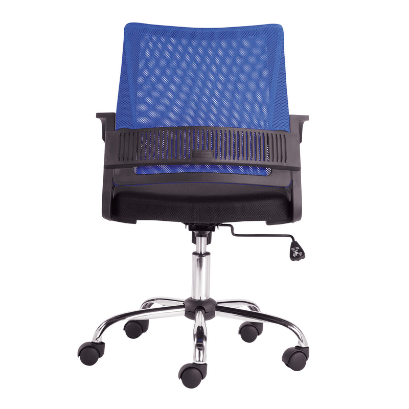 Calypso Medium Mesh Back Task Operator Armchair With Chrome Base