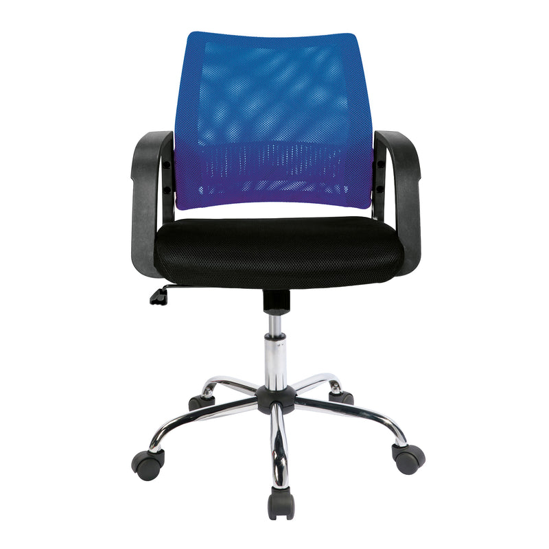 Calypso Medium Mesh Back Task Operator Armchair With Chrome Base