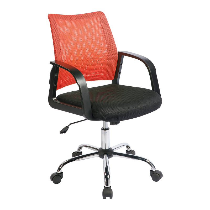 Calypso Medium Mesh Back Task Operator Armchair With Chrome Base