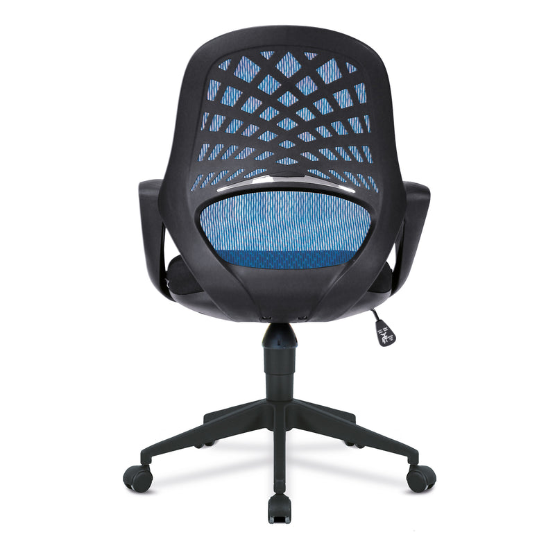 Lattice Mesh Back Operator Chair With Fluted Black Nylon Base - NWOF