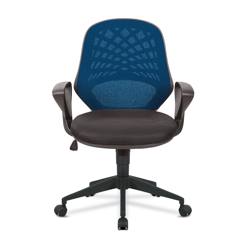 Lattice Mesh Back Operator Chair With Fluted Black Nylon Base - NWOF