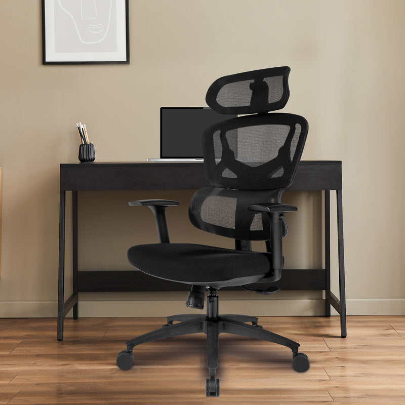 Trinity Ergonomic High Back Mesh Chair - Black - NWOF